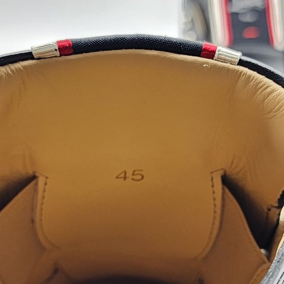 Christian Louboutin Men's F.A.V. Fique A Vontarde Leather Slip On Sneakers - Picture 8 of 11